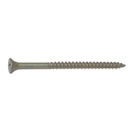 Midwest Fastener Deck Screw, #8 x 3 in, Steel, Flat Head, Phillips Drive, 15 PK 30585
